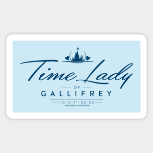 Time Lady - blue print Magnet